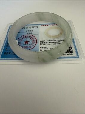 Certified Tianshan Jade Bangle Bracelet